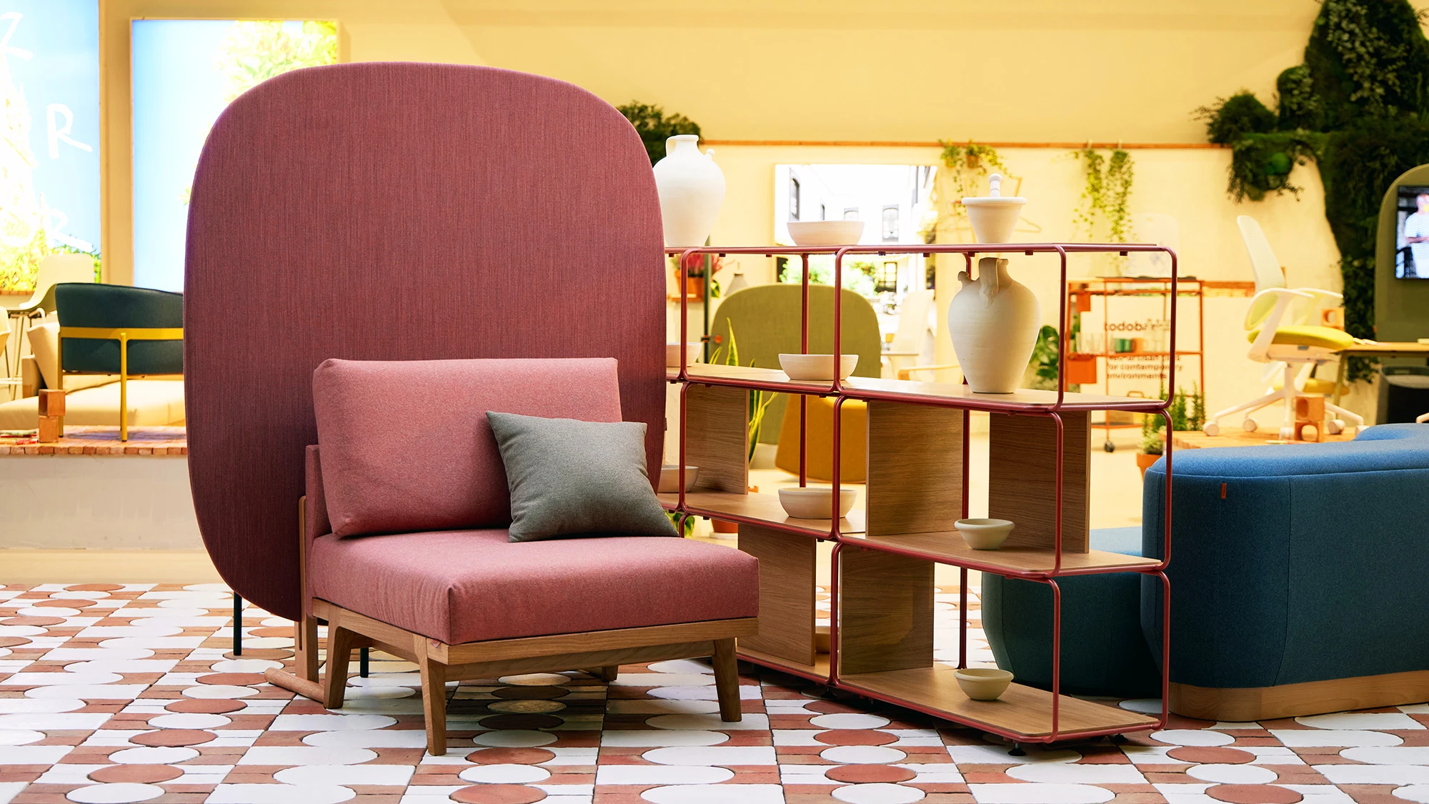 bookshelf seat pausa noray libro orgatec 2022
