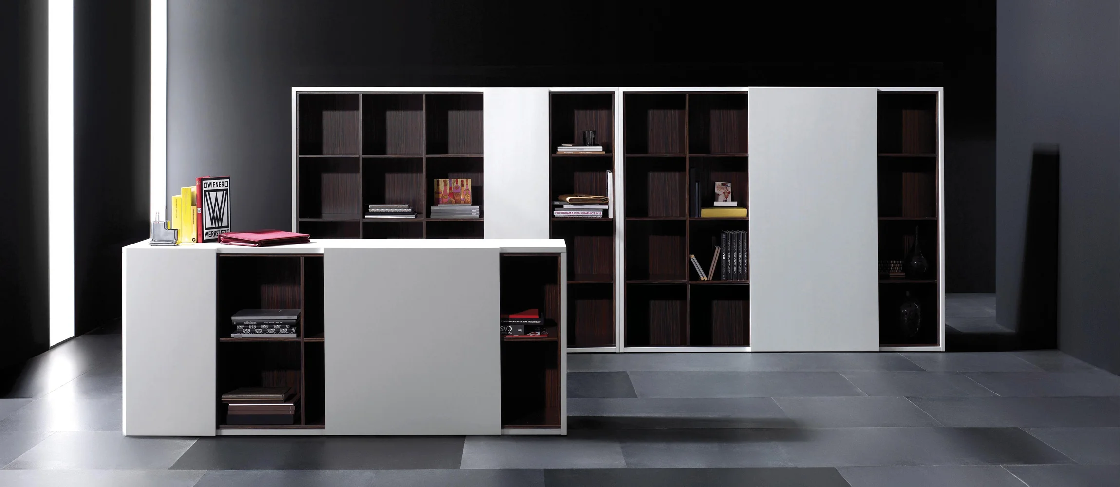 wooden cabinets for offices vektor
